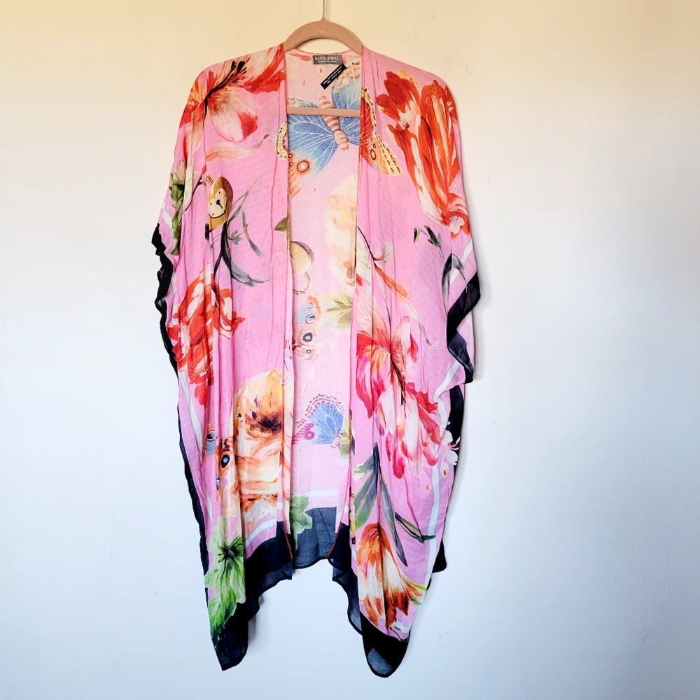Randy & Will Whimsy Floral‎ Butterfly Kaftan